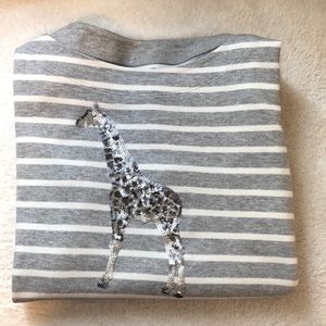 Talbots Sequin Giraffe Long Sleeve